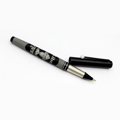 UJJi Libra (Tula) Designed Black Aluminum Metal Blue Ink Ball Pen(Ink Color - Blue)