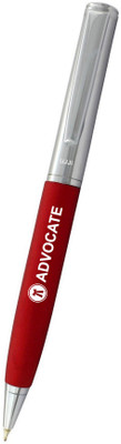 UJJi Advocate Logo Engraved Matte Red Body with Chrome Clip Ball Pen(Ink Color - Blue )