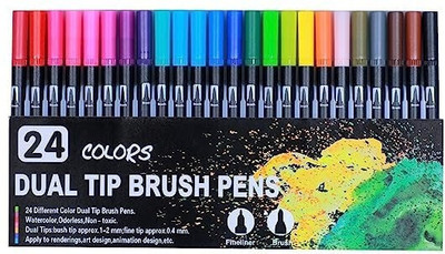 banira Pen Ink Set Calligraphy(Pack of 24, Ink Color - Multicolor)