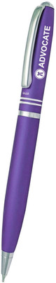 UJJi Gift for Advocate with Pen Two Ring Matte Violet Ball Pen(Ink Color - Blue)