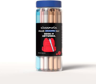Classmate Hook Pen Gel Pen(Pack of 25, Ink Color - Multicolor)