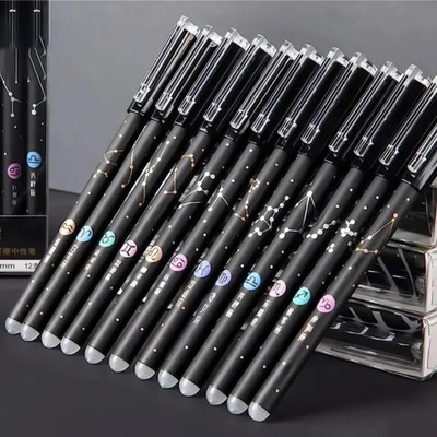 blush bronza Erasable Pen Gel Pen(Pack of 12, Ink Color - Blue)