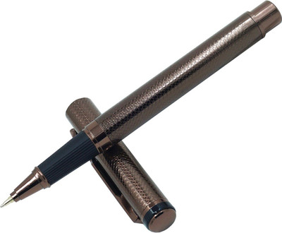 JINHAO Exclusive Series 27 Thar Designer Coffee Metal Body Gift Roller Ball Pen(Ink Color - Blue)