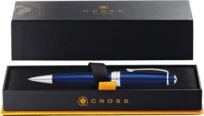 CROSS Bailey Blue Lacquer Ball Pen(Ink Color - Blue, Silver)