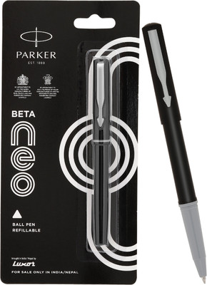 PARKER Parker Beta Neo Chrome Trim, Black Body Colour, Ideal For Professionals Ball Pen(Ink Color - Blue)