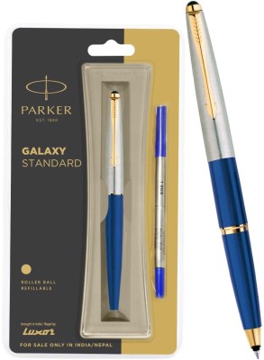 PARKER Galaxy Standard Gold Trim Roller Ball Pen(Ink Color - Blue)