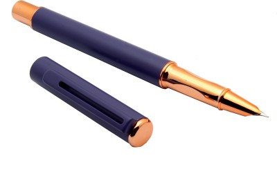 Ledos Luoshi 5309 Matte Purple Metal Body Rose Gold & Hooded Fine Nib Fountain Pen(Converter System)