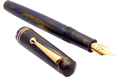 Ledos Click Aristocrat Gold Edition Violet Marble Medium Nib Fountain Pen(Ink Color - converter system)