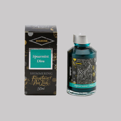 DIAMINE SPEARMINT DIVA SHIMMER 50 ML Ink Bottle(Ink Color - DIVA)