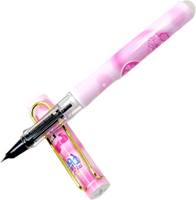 auteur 3083 Pink Student Fountain Pen With Fine Nib, Erasable Ink Cartridge Best Gift Fountain Pen(Ink Color - Blue)