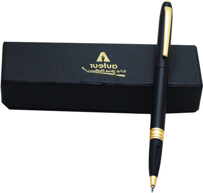 auteur Executive Collection Softy Matte Finish Black Colour With Magnetic Cap & Stylus Roller Ball Pen(Ink Color - Blue)