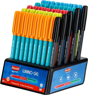 Reynolds Luminogel Gel Pen(Pack of 50, Ink Color - Blue)