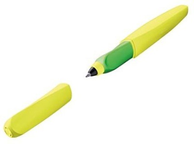 Pelikan Twist R457 (Neon Yellow) Roller Ball Pen(Ink Color - Blue)