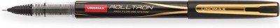 UNOMAX Rolltron Gold Black Roller Ball Pen(Pack of 10, Black)