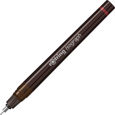 rotring 0.5mm Isograph Technical Drawing Pen (Ink not included) Fineliner Pen(Brown)
