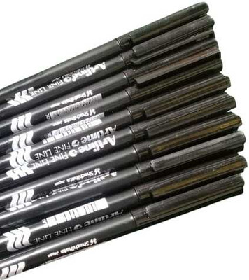 Artline 1 Ball Pen(Pack of 10, Ink Color - Black)