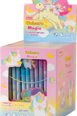 Arizuul Unicorn Magic Gel Pen(Pack of 12, Ink Color - Blue)