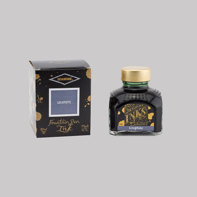 DIAMINE GRAPHITE 80 ML Ink Bottle(Ink Color - GRAPHITE)