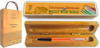 PARKER BETA NEO Orange CT BP With Wooden Fight For India Gift Box and Gift Bag Ball Pen(Blue)