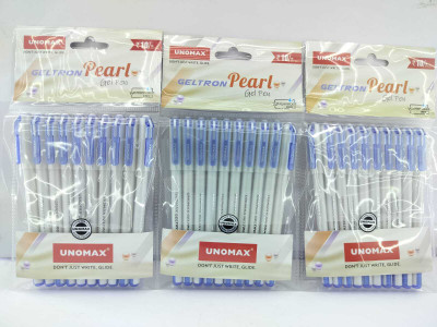 NATH JI Geltron Pearl Blue Gel Pen Gel Pen(Pack of 70, Ink Color - Blue)