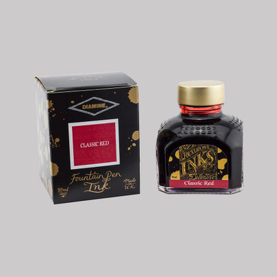 DIAMINE CLASSIC RED 80 ML Ink Bottle(Ink Color - Red)