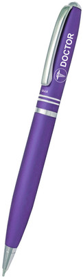 UJJi Gift for Doctor with Pen Two Ring Matte Violet Ball Pen(Ink Color - Purple)
