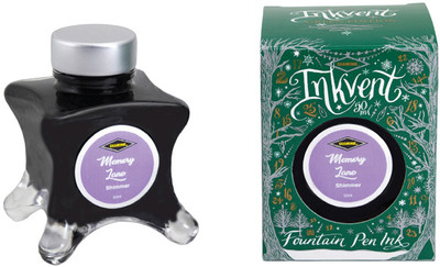DIAMINE INKVENT GREEN EDITION MEMORY LANE 50 ML-SHIMMER Ink Bottle(Ink Color - MEMORY LANE)