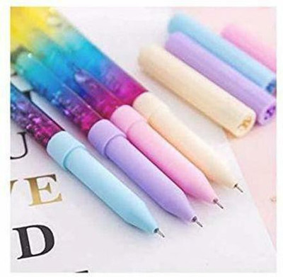 RINGHAS Unicorn Glitter Pen Gel Pen(Pack of 12, Ink Color - Multicolor)