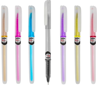 Win Eee Gel 50Pcs Blue Pens+10Pcs Refills|Smudge Proof Writing|School & Office Gel Pen(Pack of 50, Blue)