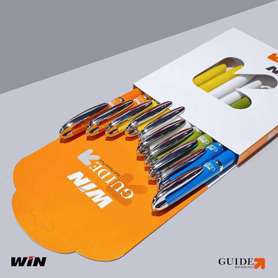 Win 1 Ball Pen(Pack of 10, Ink Color - Blue)
