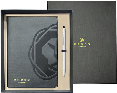 CROSS Century Chrome With Cross Journal Gift Set Ball Pen(Ink Color - Black)