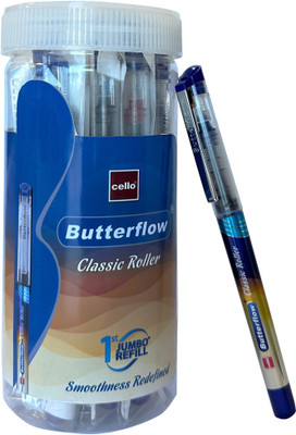 Cello Butterflow Classic Roller Ball Pen(Pack of 10, Ink Color - Multicolor)