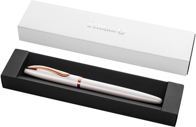 Pelikan Pelikan Fountain Pen Jazz Nobel Elegance White in folding Box Fountain Pen(Ink Color - Blue)