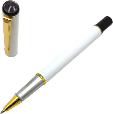 Lestylo Exclusive 801 White Color Designer Executive Fine Tip Stylish Gift Roller Ball Pen(Blue)