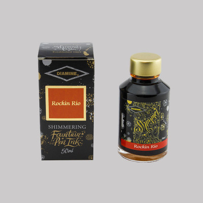 DIAMINE ROCKIN RIO SHIMMER 50 ML Ink Bottle(Ink Color - RIO)