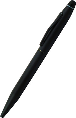 auteur Designer Black Color Slim Metal Body Fine Point With Stylus Ball Pen(Ink Color - Blue)
