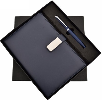 GifMor Premium 9218 Blue - A5 Diary and Pen Gift Set(Pack of 2, Blue)