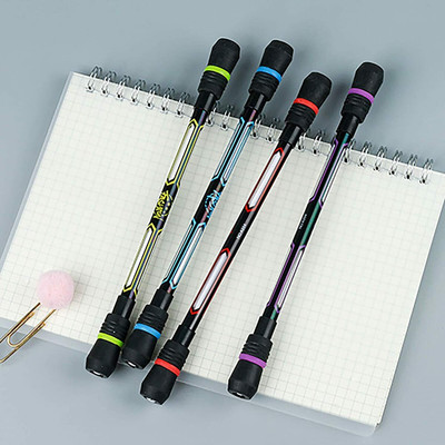 Spoton Enterprise Spinning Pen Set Non Slip Rotating Pen For Student Gaming Kids (4 pcs) Ball Pen(Pack of 4, Ink Color - Multicolor)