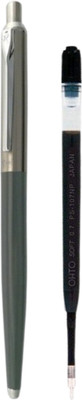 OHTO Rays Dry Gel Ink Ballpoint Pen Combo 0.5mm Grey Body + 0.7mm Black Refill Ball Pen(Pack of 2, Ink Color - Black  Made in Japan)
