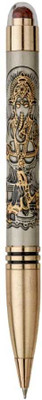 Firstchoice Lord Ganesh Pen - Brass Roller Pen with Divine Engraving & Gold Finish Accents Ball Pen(Ink Color - Blue)