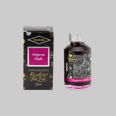 DIAMINE MAGENTA FLASH SHIMMER 50 ML Ink Bottle(Ink Color - FLASH)