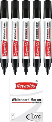 Reynolds HD WM Marker Ball Pen(Pack of 5, Ink Color - Black)