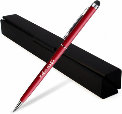 MANAMA MANAMA Red Pen With Personalized Name Engraved Ball Pen(Ink Color - Blue)