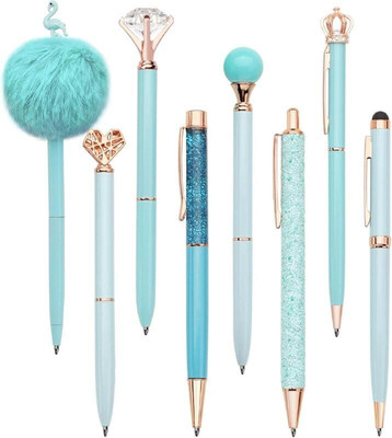 VIPREKHO 8PCS FANCY PENS SET Ball Pen(Pack of 8, Ink Color - Black)