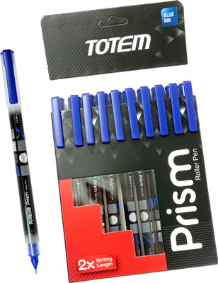 TOTEM Prism Gel Pen Set | 30 Blue Ink|0.5mm Tip |Use & Throw Pen | Smooth Writing Gel Pen(Pack of 30, Ink Color - Blue)