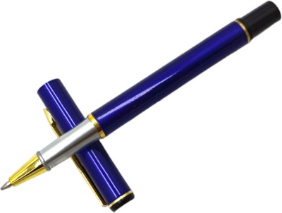 auteur 801 Executive Blue Color Metal Body Gift Pen With Gold Plated Clip Roller Ball Pen(Blue)