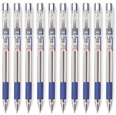 montex Mega top Ball Pen(Pack of 10, Blue)