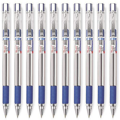 montex Mega top Ball Pen(Pack of 10, Ink Color - Blue)