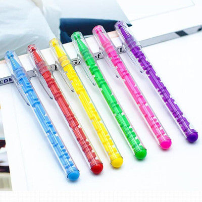 DOKMOE 3Pcs Maze Puzzle Novelty Pens for Kids, Maze Rollerball Pens Puzzle Gel Ink Pen Ball Pen(Pack of 3, Ink Color - Black)