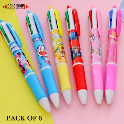 Echo Shop new ball pen Ball Pen(Pack of 6, Ink Color - Blue)